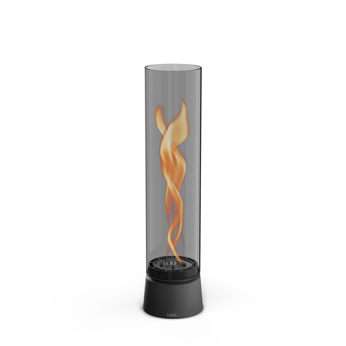 Höfats SPIN air 1200 Tischfeuer All Black mit Bioethanol-Flamme