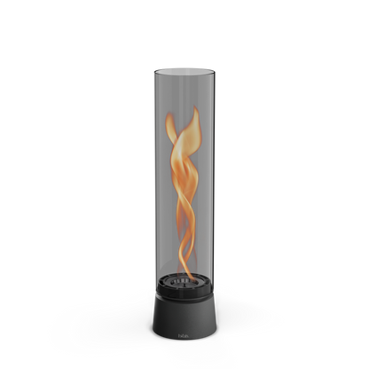 Höfats SPIN air 1200 Tischfeuer All Black mit Bioethanol-Flamme