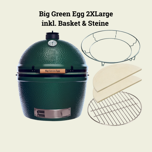 Big Green Egg 2XL inklusive ConvEGGtor Korb und ConvEGGtor Set